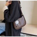 Bolsa crossbody simples de cor sólida