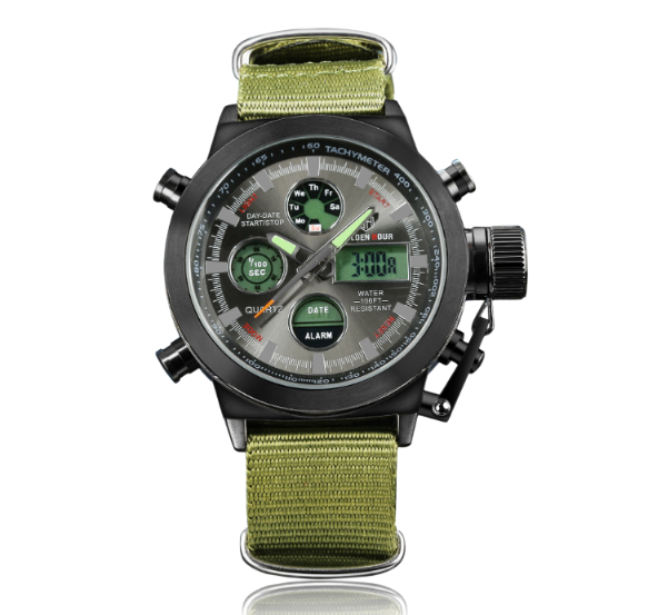 Reloj Electrónico para Hombre Estilo Outdoor