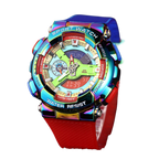 Relógio eletrônico impermeável com display duplo luminoso para exterior