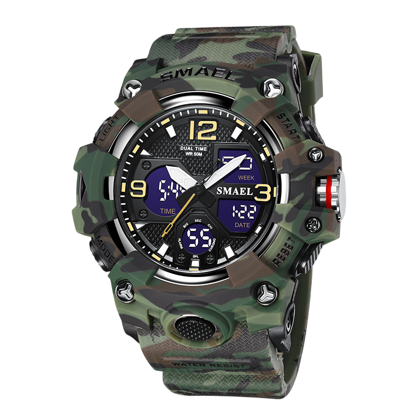 Relógio impermeável multifuncional moderno masculino