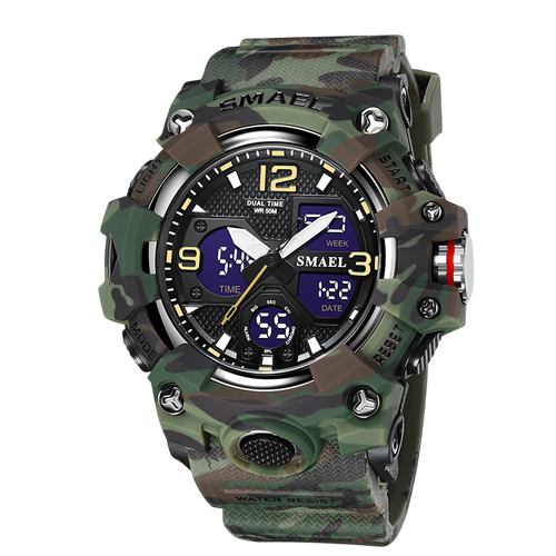 Relógio impermeável multifuncional moderno masculino