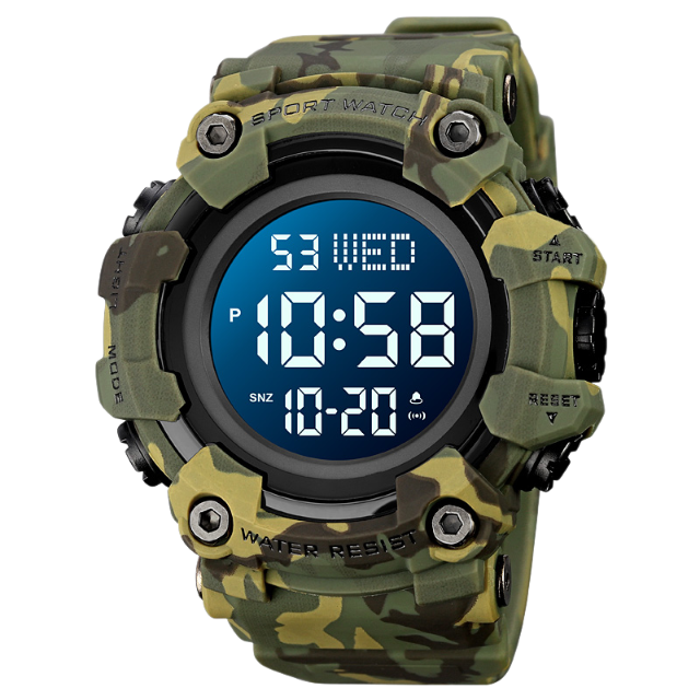 Relógio eletrônico multifuncional para esportes ao ar livre