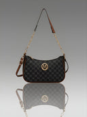 Diagonal cross small square bag