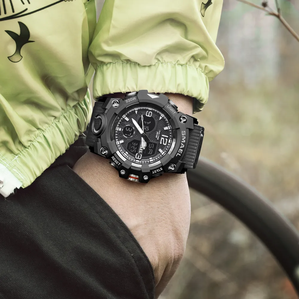 Reloj digital deportivo LED Black