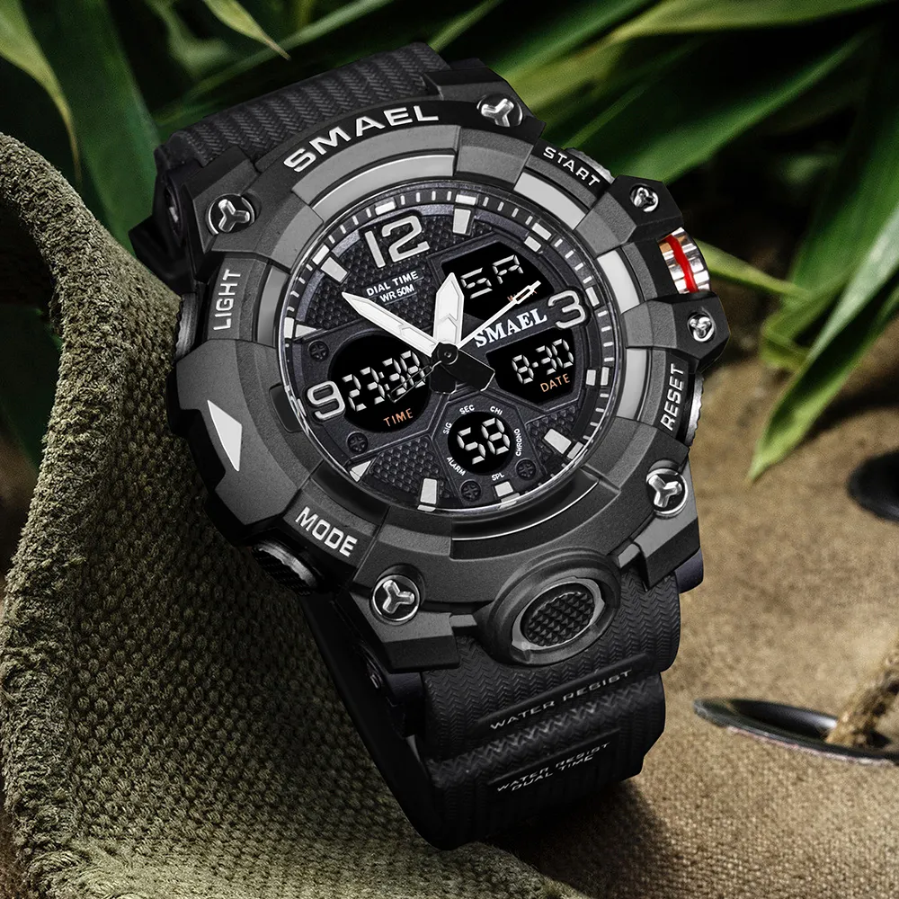 Reloj digital deportivo LED Black