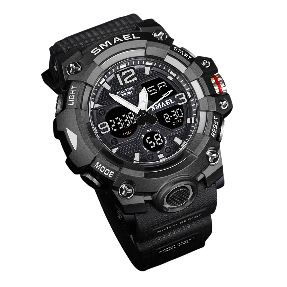 Reloj digital deportivo LED Black
